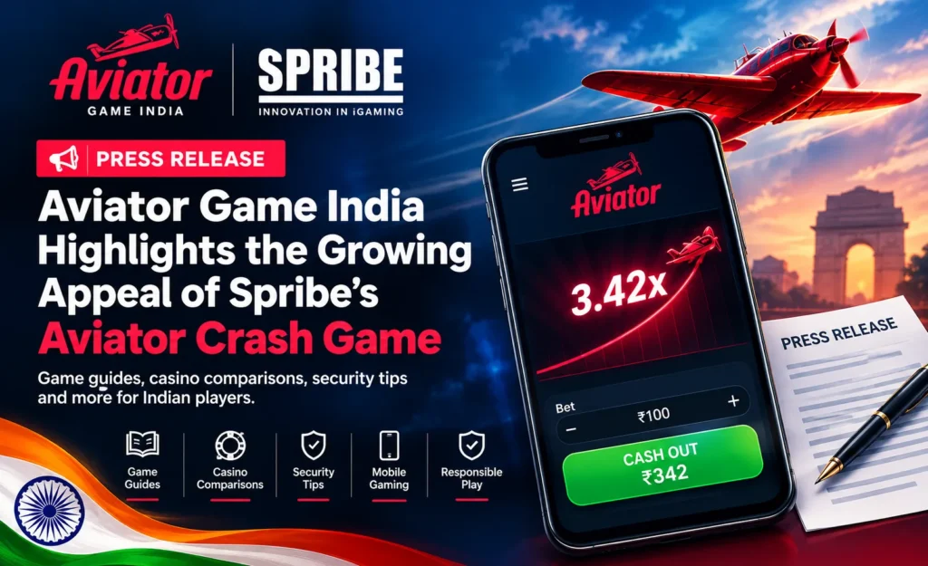 Aviator Game India Press Release Spribe Aviator