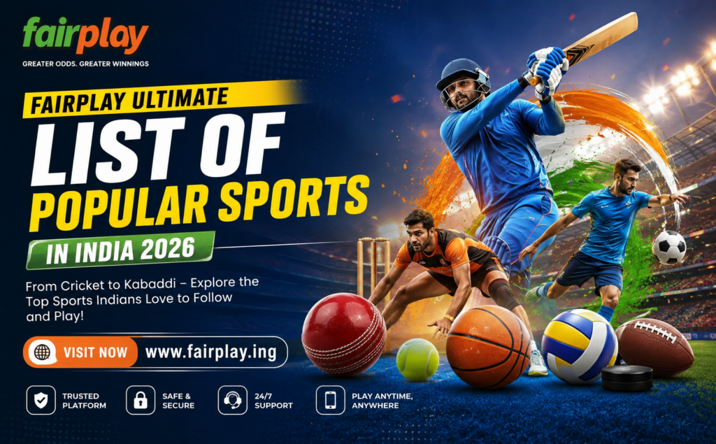 Fairplay Ultimate List of Popular Sports in India 2026