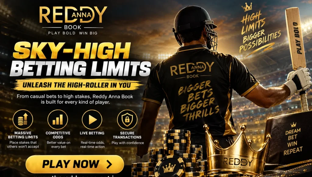 Reddy Anna Book High Betting Limits for High-Rollers 2026